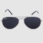 Aviator Sunglasses - Silver Front