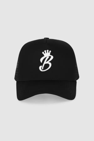 B Collection Snapback - Black : Front