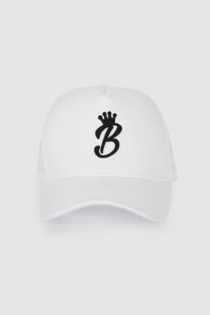 B Collection Snapback - White : Front