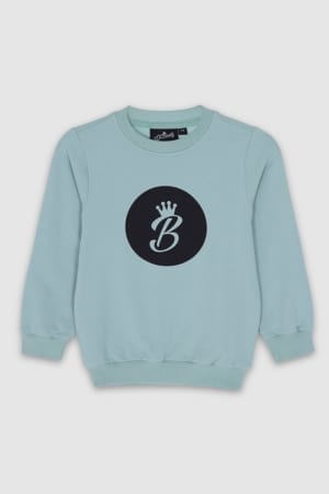 B Collection Sweatshirt - Top Turquoise Front