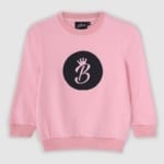 B Collection Sweatshirt - Pink Top Front