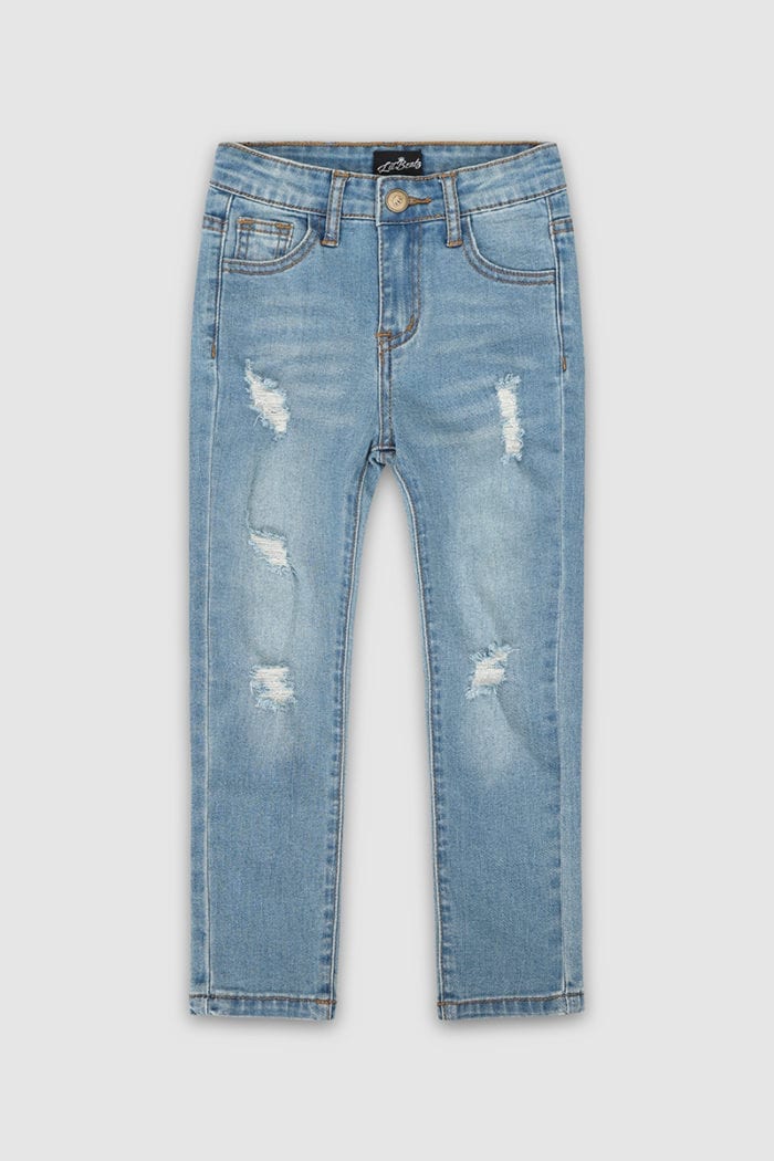 Classic Ripped Skinny Jeans Blue Boys Front