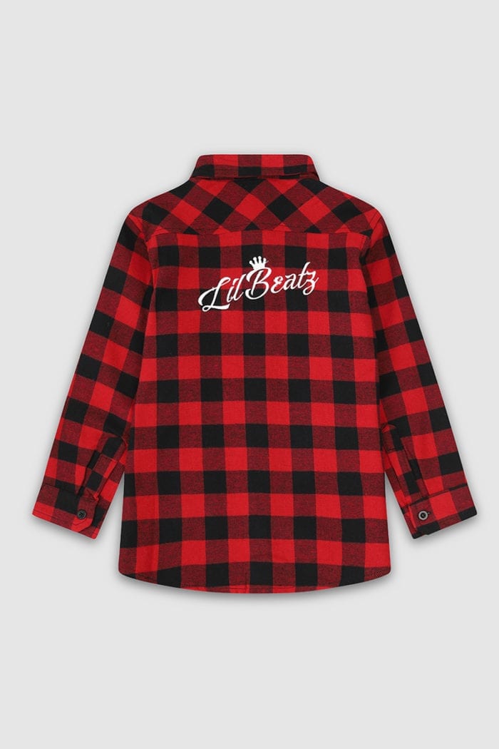 Checked Long Sleeved Shirt Red Back
