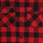 Checked Long Sleeved Shirt Red Front Close